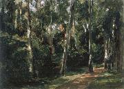 Max Liebermann The Birch-Lined Avenue in the Wannsee Garden Facing Southwest France oil painting artist